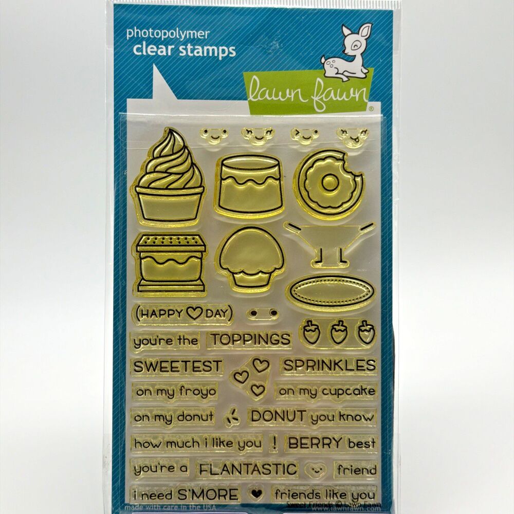 Lawn Fawn Stamp And Die Set Sweet Friends - Picture 1 of 4
